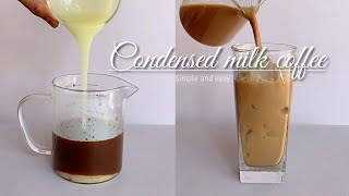 How to make condensed milk coffee | easy recipe