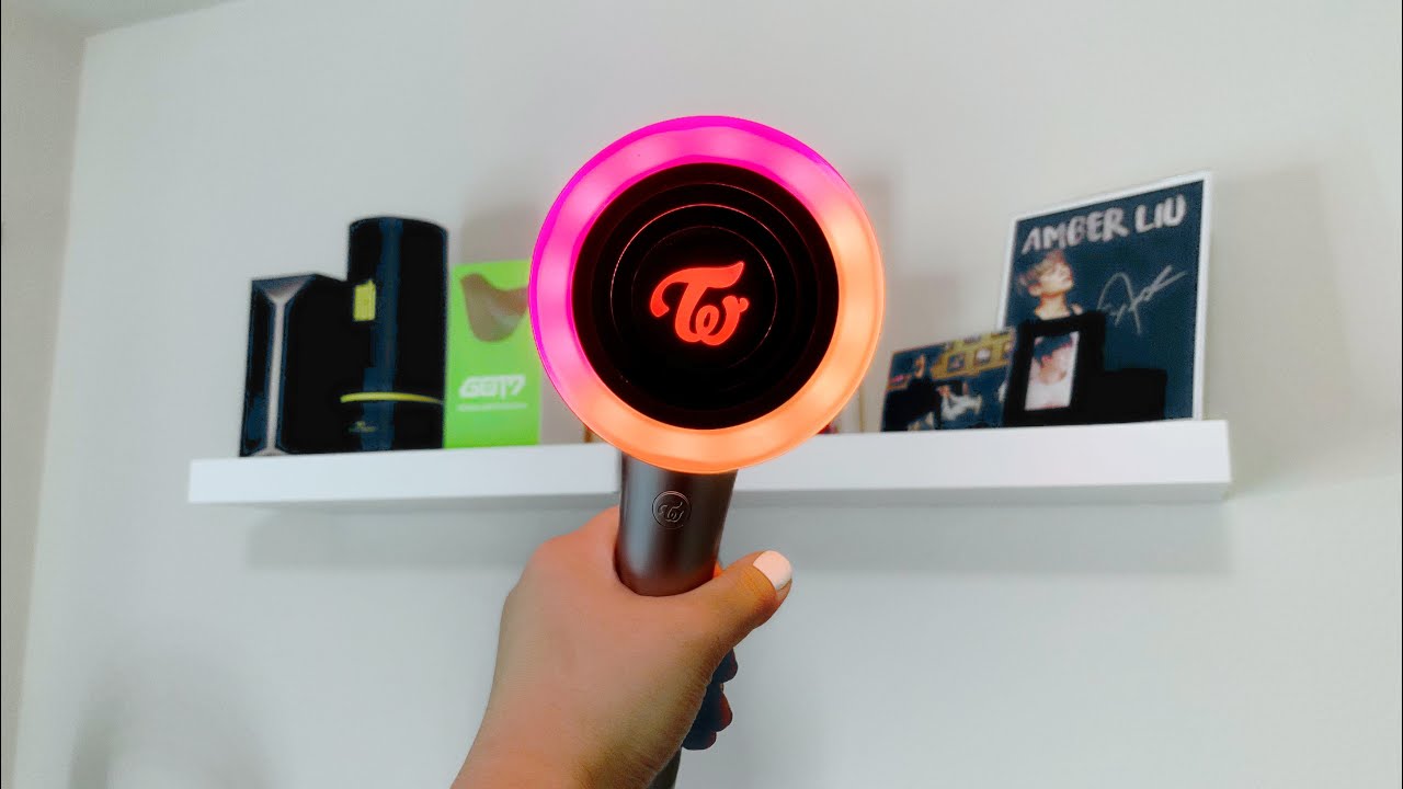 collected all the lighsticks of my ult girl group @TWICE 💓✨ #twice #, twice candy bomb infinity fake