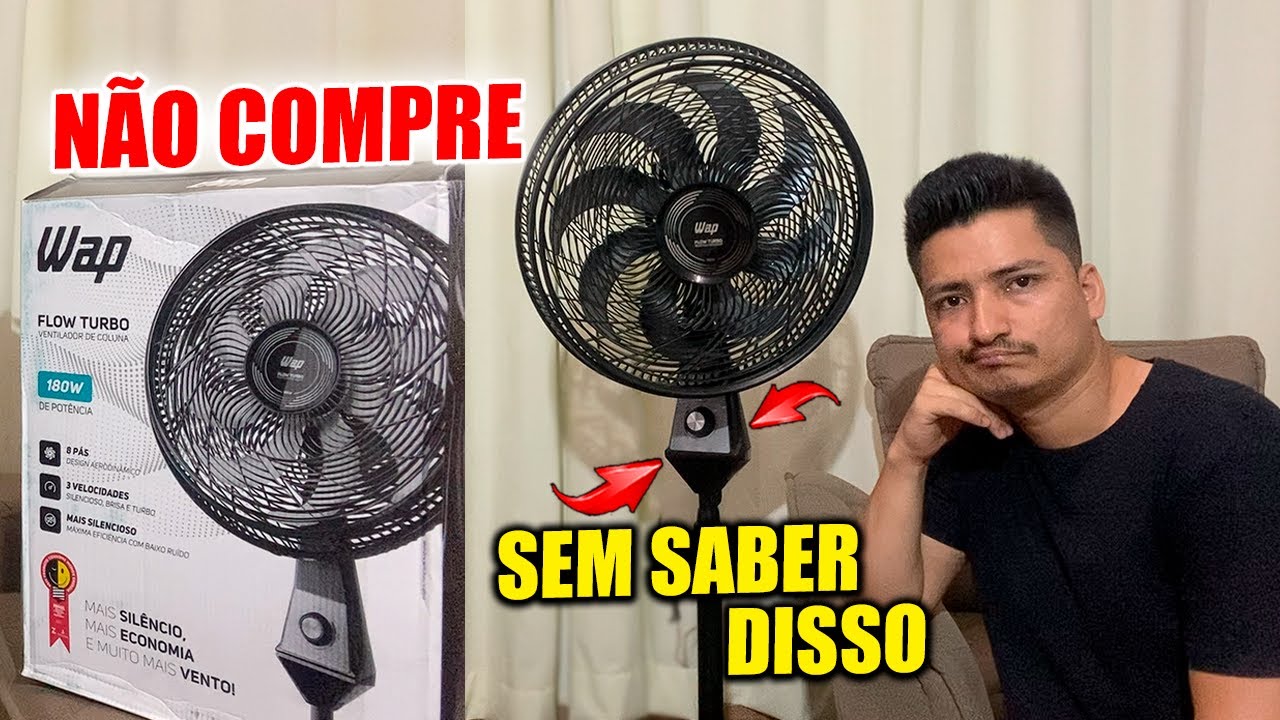 Testando o Ventilador de coluna Wap Flow Turbo 180w. Vale a pena comprar ventilador de coluna Wap?