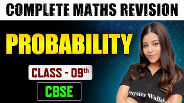 PROBABILITY in 40 Minutes | Complete Chapter Revision | Maths | Class 9