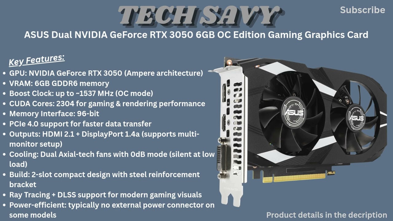 ASUS RTX 3050 6GB OC Review 2026 | Best Budget 1080p Gaming