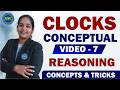 🧠Clocks Conceptual Video - 7 || Reasoning Concepts &amp; Tricks || #reasoningtricks#ssccgl #bankpo