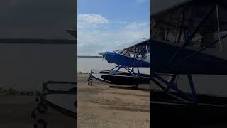 Aviat Husky Floatplane on Toronto Lake, Ks