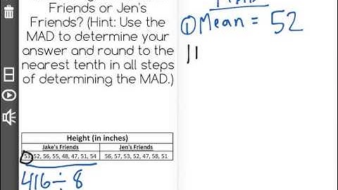 [7.SP.4-2.2] Comparing Data Sets - Common Core Standard