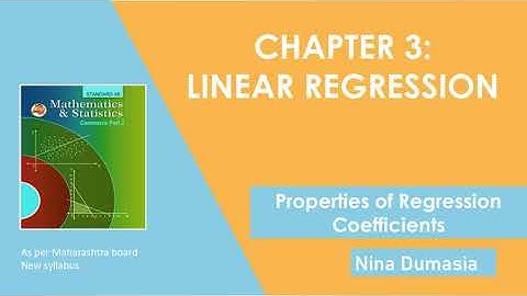 12th Commerce Linear Regression | Properties of Regression Coefficients