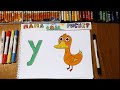Учим и Рисуем Русский Алфавит. Буква &quot;У&quot; / Урок Рисования / How to draw a duck / Drawing Lesson