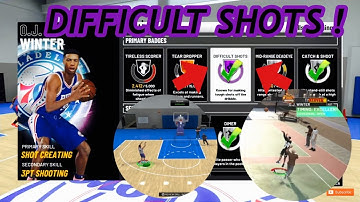 HOW TO GET DIFFICULT SHOTS BADGE HALL OF FAME IN NBA 2K19!! SUPER FAST & EASY!! BEST METHOD!