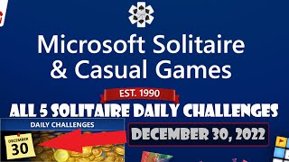 Microsoft Solitaire Collection / Solitaire & Casual Games | Daily Challenges December 30, 2022 screenshot 4