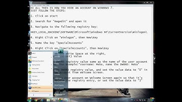 How To Hide User Account In Windows 7