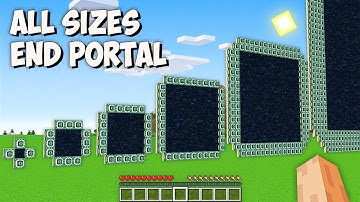 What is HIDDEN inside ALL SIZES END PORTALS in Minecraft? I found ENDER PORTAL of ALL SIZES!