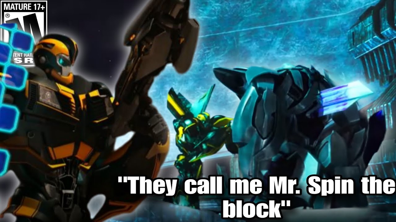 That time BUMBLEBEE Spun the Block on MEGATRON.