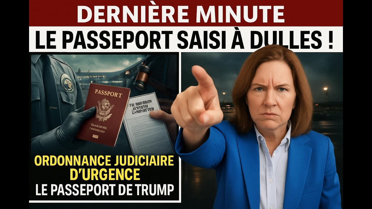 Un juge émet une ordonnance d’URGENCE — Le passeport de Trump saisi à l’aéroport de Dulles