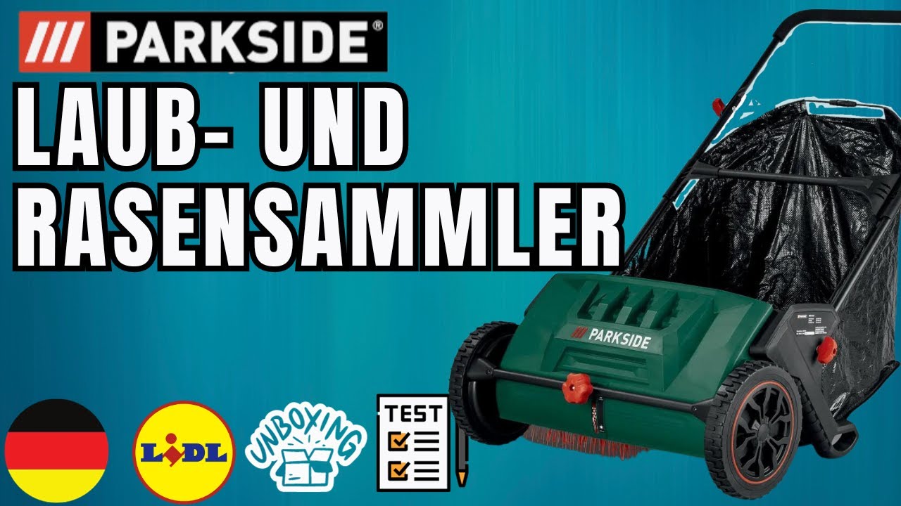 LAUB- UND RASENSAMMLER Parkside PKM 103 A1 DEUTSCHLAND DEUTSCH LIDL -  YouTube