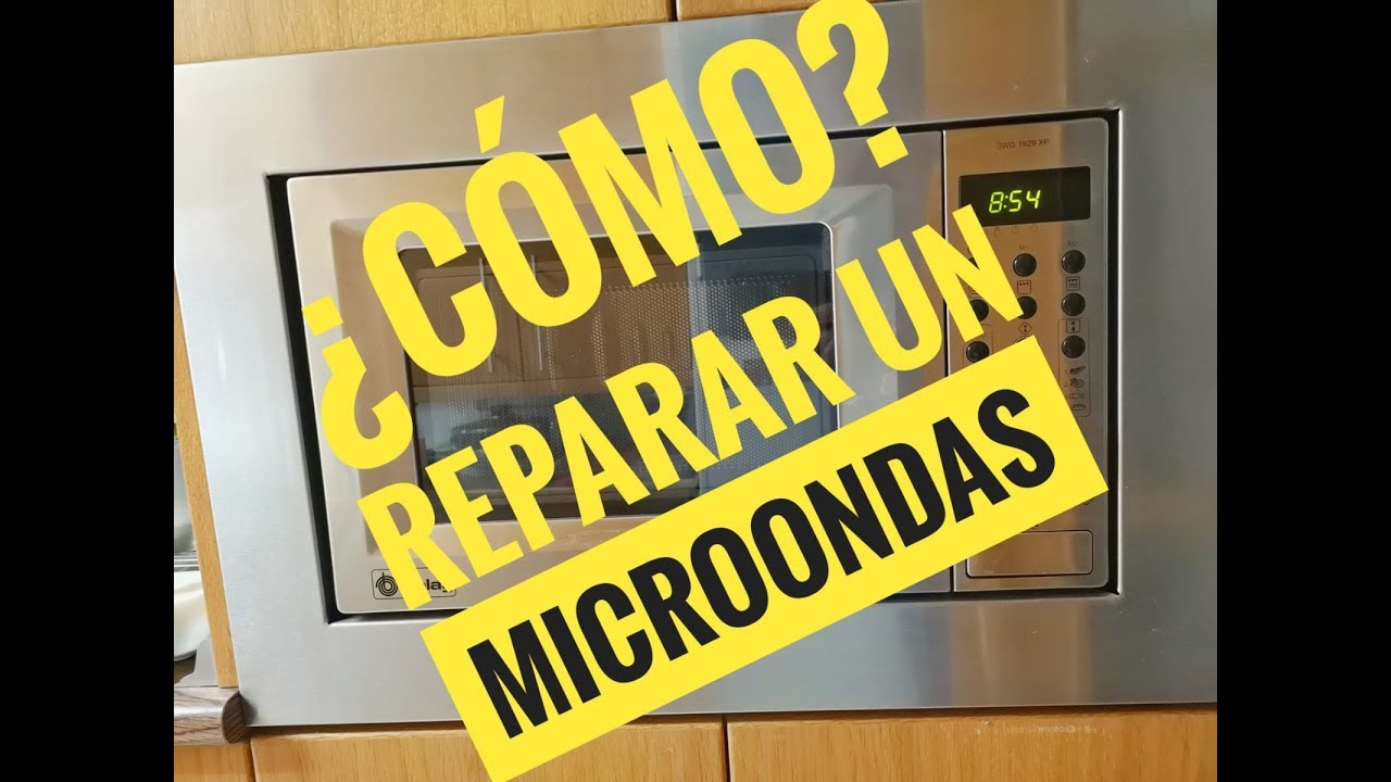 Como arreglar un microondas que da chispazos. Sustituir placa mica /How to  fix a sparking microwave. 