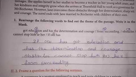 7th std English WS - 20 / Bridge course answer
