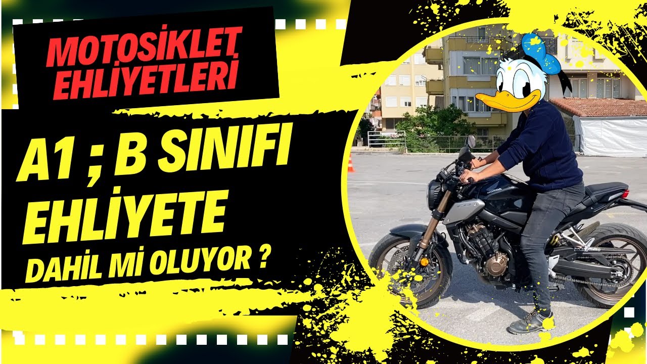 MOTOSİKLET EHLİYETLERİ A1 ; B SINIFINA DAHİL Mİ OLUYOR ? YouTube