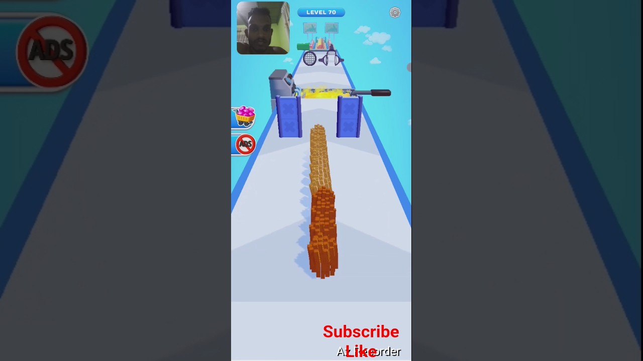 Mobile game Shorts Potato Rush lv 70 