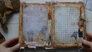 Vintage style nature themed folding album/journal.( Sold, thank you )