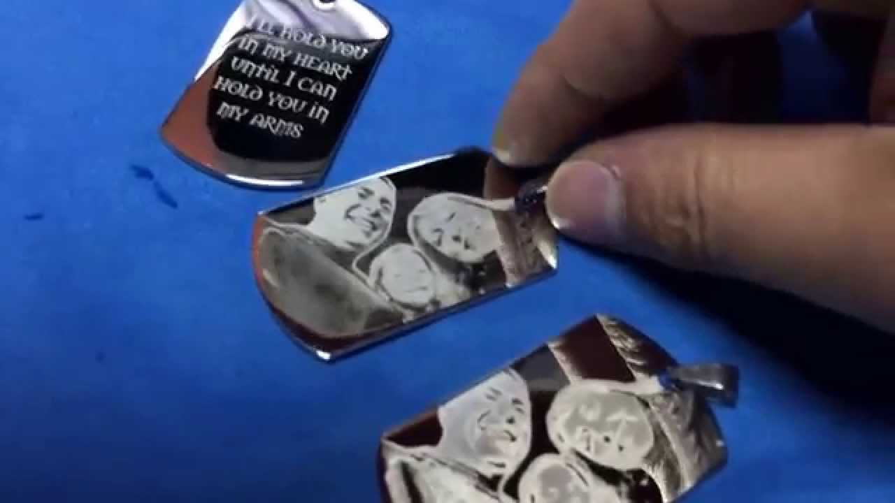 f o nov order custom photo engraving dogtags pendant necklace