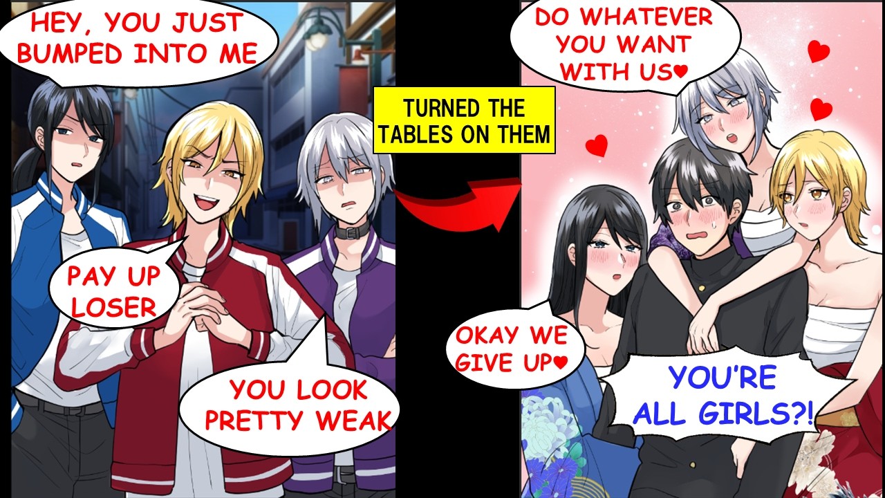 Когда банда головорезов полезла со мной в драку, я их повалил, и они на меня клюнули [Manga Dub]R...