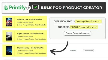 How To Create Printify Products In Bulk (Instead of 1-by-1)