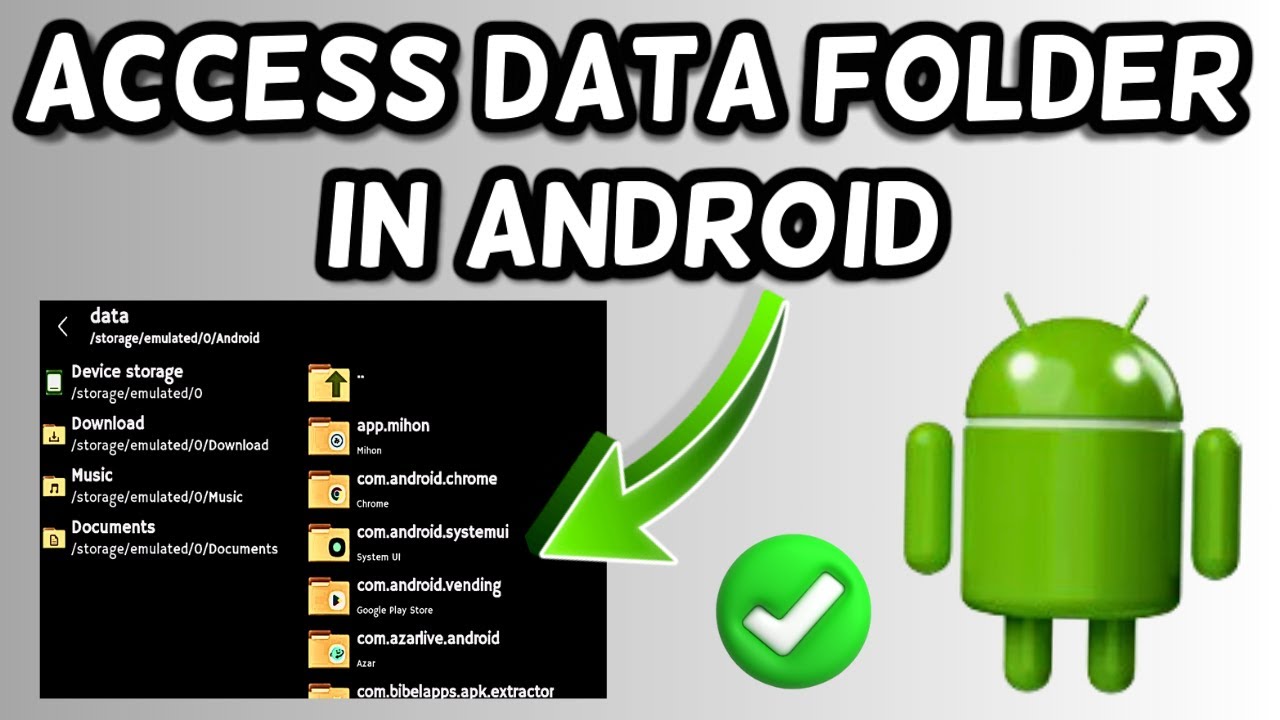 How to Access Data Folder in Android | Access Android Data Folder