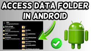 How to Access Data Folder in Android | Access Android Data Folder