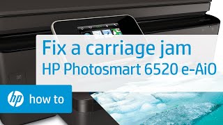 kemikalier Så hurtigt som en flash Klasseværelse Fixing a Carriage Jam | HP Photosmart 6520 e-All-in-One Printer | HP -  YouTube