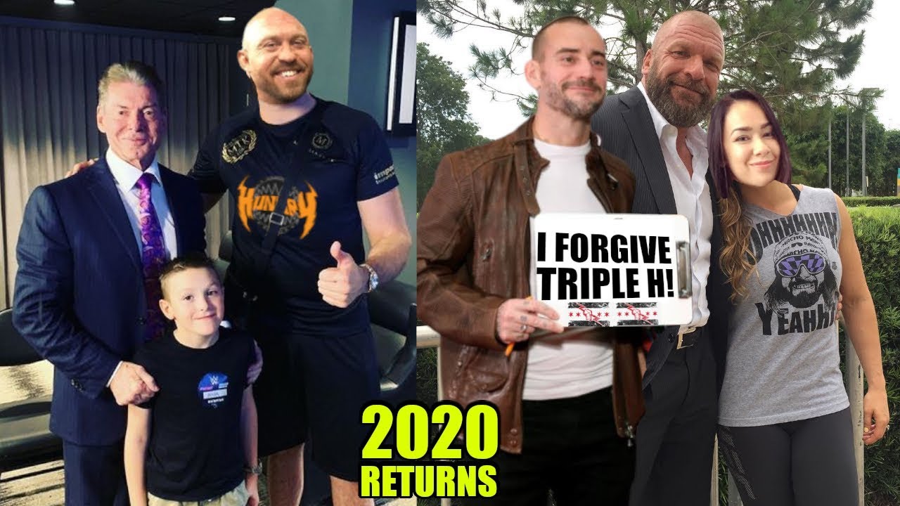 5 Shocking Wwe Returns Leaked For 2020 Cm Punk Forgives Triple H Returns With Aj Lee And Ryback Youtube