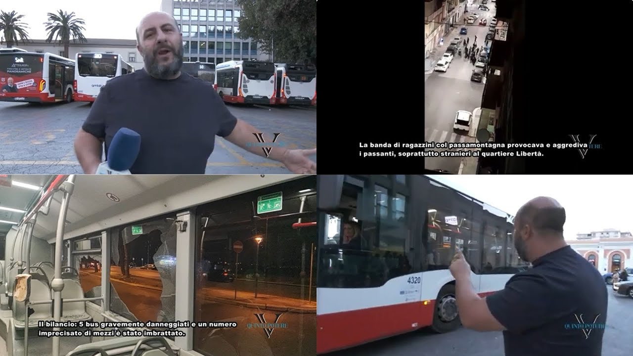 Halloween a Bari, sassi contro i bus e bande fuori controllo: piazza Moro sotto assedio