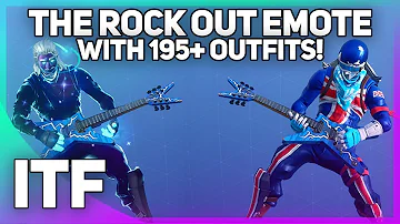 The Rock Out Emote on 195+ Outfits! (Fortnite Battle Royale)