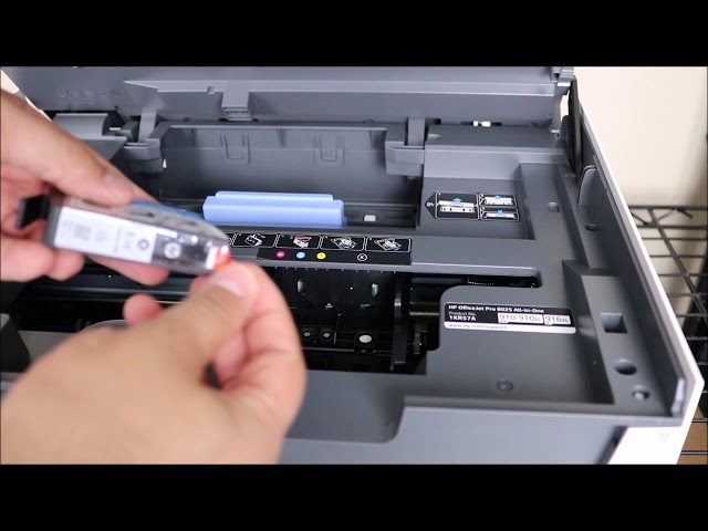 How to Remove or Replace ink cartridges on HP Officejet Pro 7740