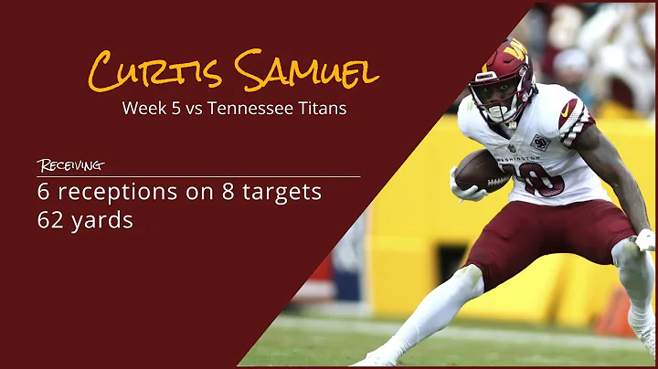 Curtis Samuel WR Washington Commanders | Every tar...