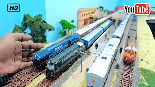 Indian Railways Miniature Model Train Station | HO Scale Model Train Run | train video