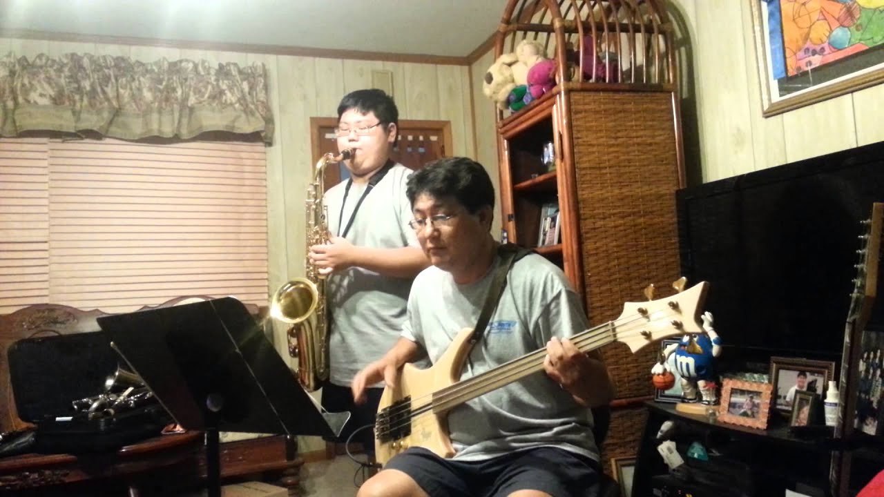 Blue Bossa with Bass and Saxophone