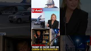 Trump hides in a catering truck 😂😂😂