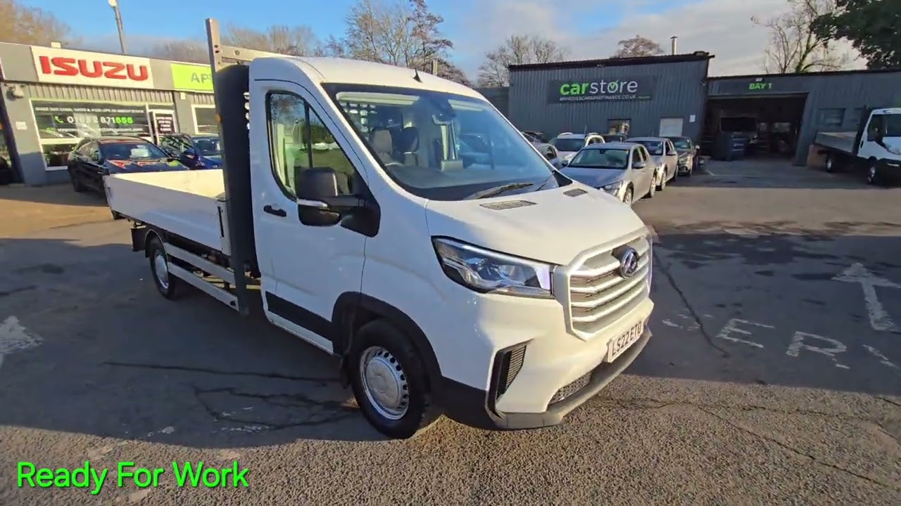 LS22ETO Maxus Deliver 9 Tipper 2.0 Euro 6 Diesel with 145 bhp in White on 27,000 Miles