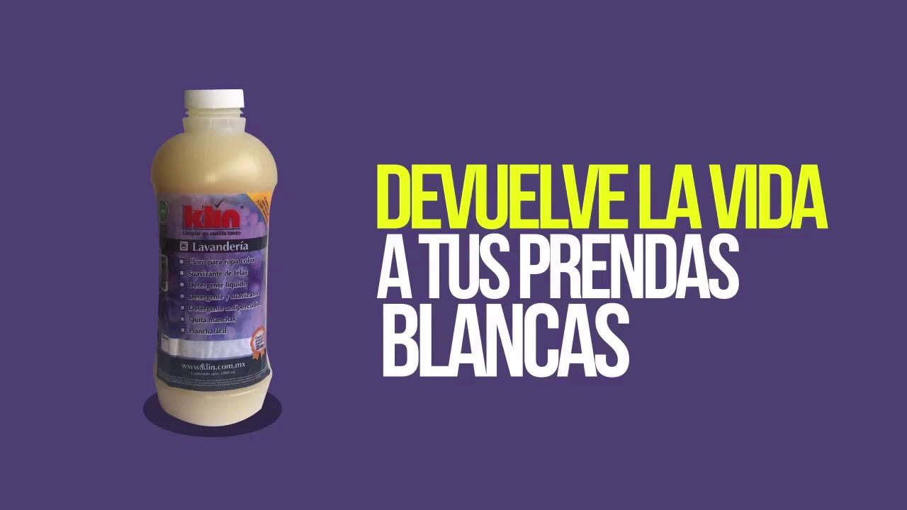 Detergentes para ropa blanca . Klin.com.mx - YouTube