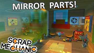 Automatic creation MIRRORING MOD! Scrap Mechanic Gameplay & Tutorial