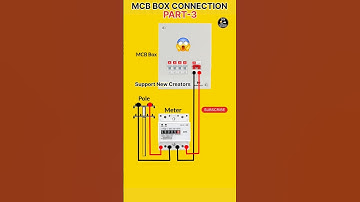 MCB Connection Explained | MCB Box Wiring Connection |DIY Electrical #shorts