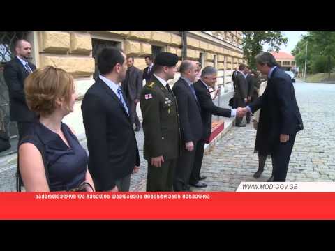 საქართველოს და ჩეხეთის თავდაცვის მინისტრების შეხვედრა