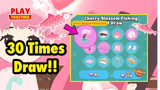 30 TIMES CHERRY BLOSSOM FISHING SPOT DRAW| #haegin #playtogether