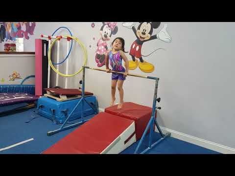 08-08-18 4 year old forward roll dump on bars
