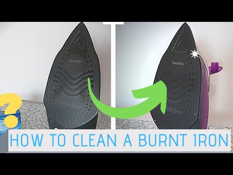 How To Clean An Iron Plate When Burnt - The QUICK, CHEAP and EASY METHOD