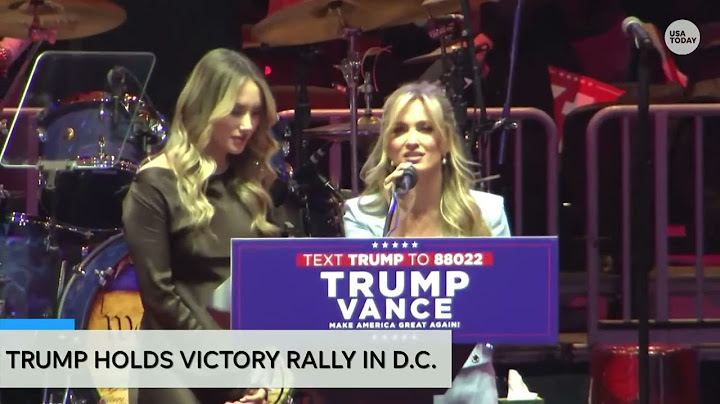 Trump's pre-inauguration victory rally opens with Girls Gone Bible prayer for US, president-elect