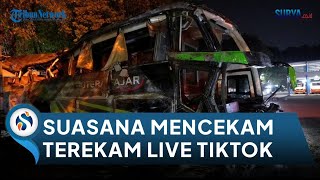 Video di Dalam Bus saat Kecelakaan Maut Subang Terekam Live TikTok Siswa SMK yang Selamat