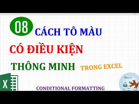 Tô Màu Cho Bảng - 8 cách tô màu có điều kiện thông minh trong Excel (conditional formatting)