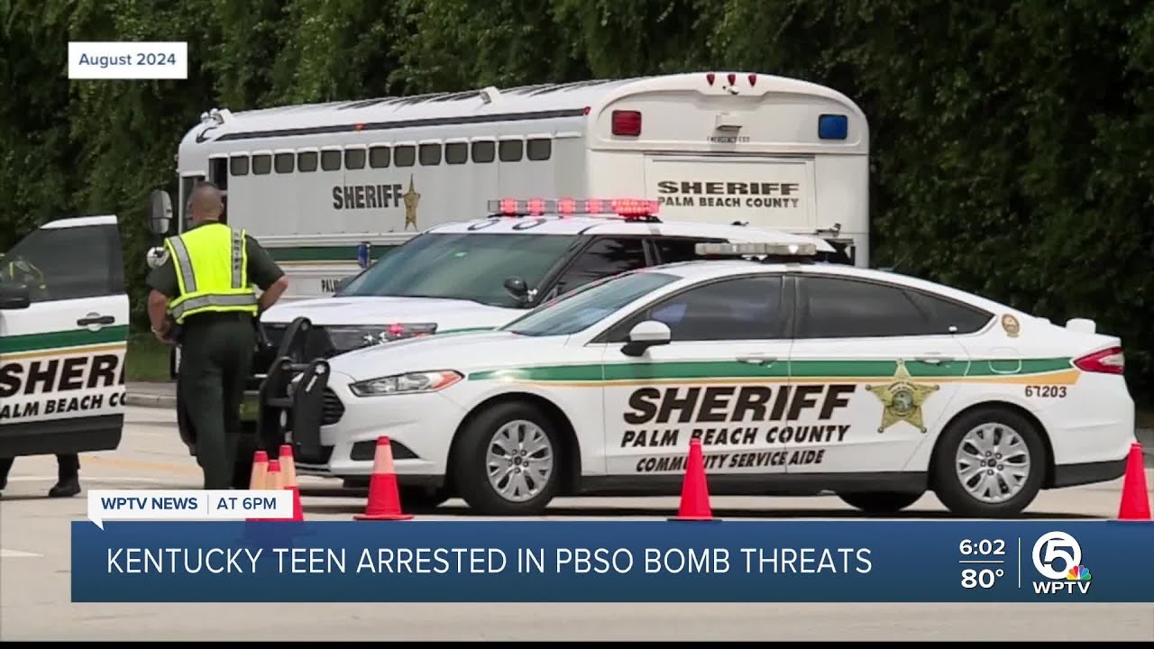 Kentucky teen arrested after bomb threat to Palm Beach County Sheriff's ...