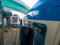 Sntf  02 trains qui se suivent marche  vue cabine dune rame flirt stadler drivers eye view