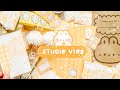 Studio Vlog 🌻 How I Make Packaging Materials | Small Business Shop Preparation ep. 1